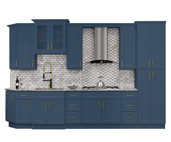 Blue kitchen cabinets | Raider Flooring