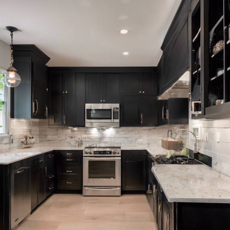 Black Shaker Cabinets | Raider Flooring