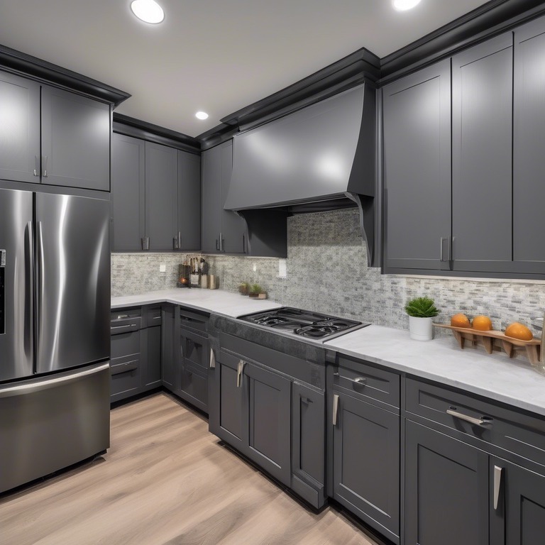 Shaker Grey Cabinets | Raider Flooring